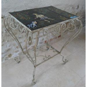 Vintage 1950s Side Table / Console Table / Tea Table