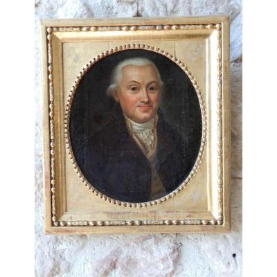 Portrait d'Homme Du Début XIX Eme