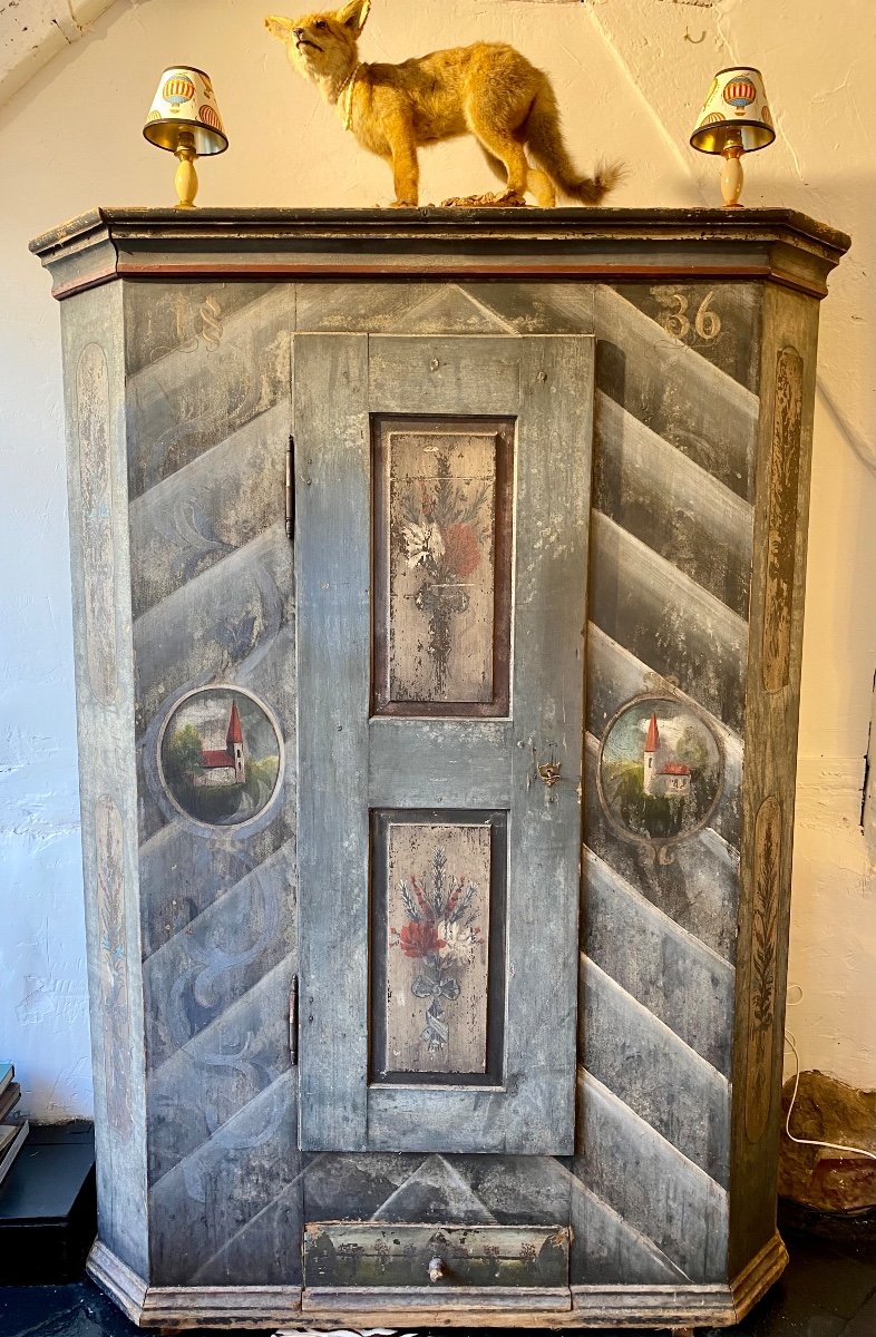Armoire Girondine XIXème en Pitchpin