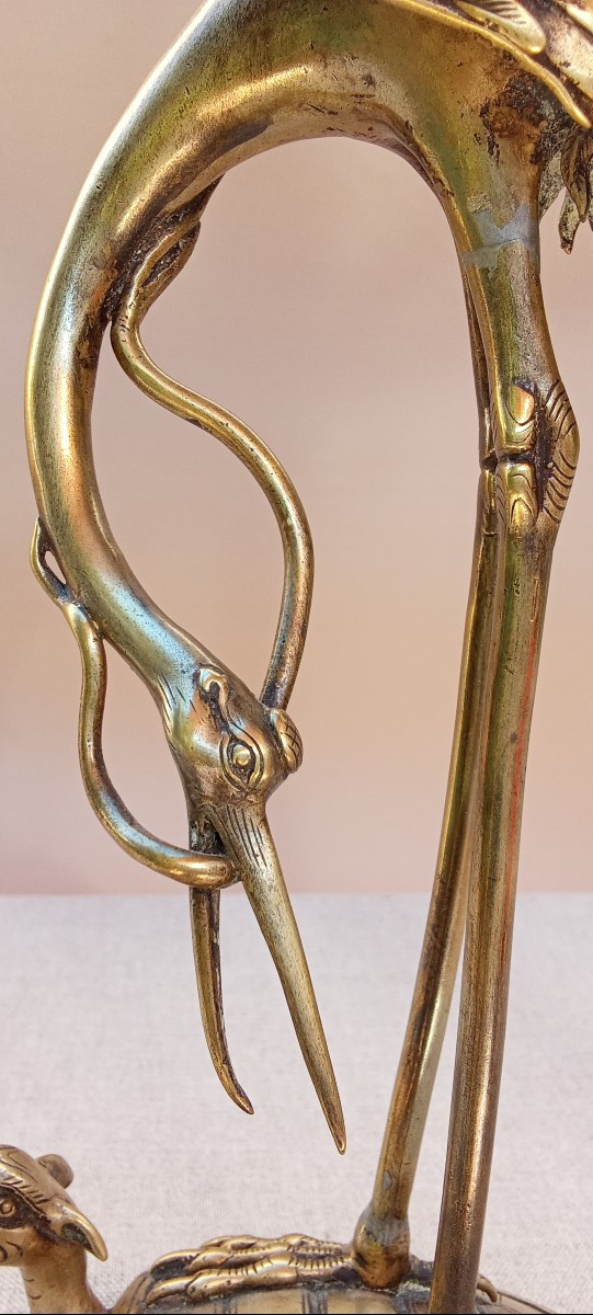 Japanese Crane Candlestick-photo-3