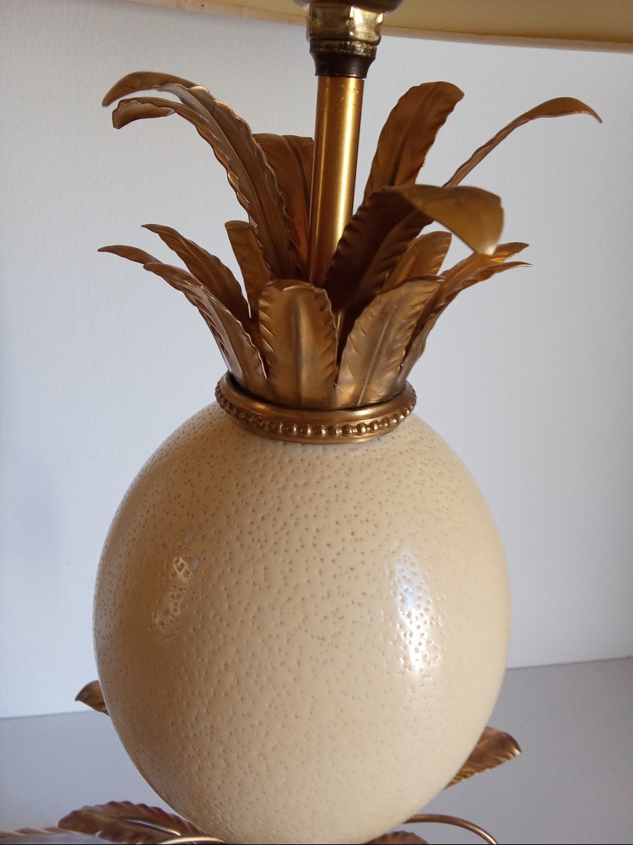 Lampe oeuf d'autruche-photo-4