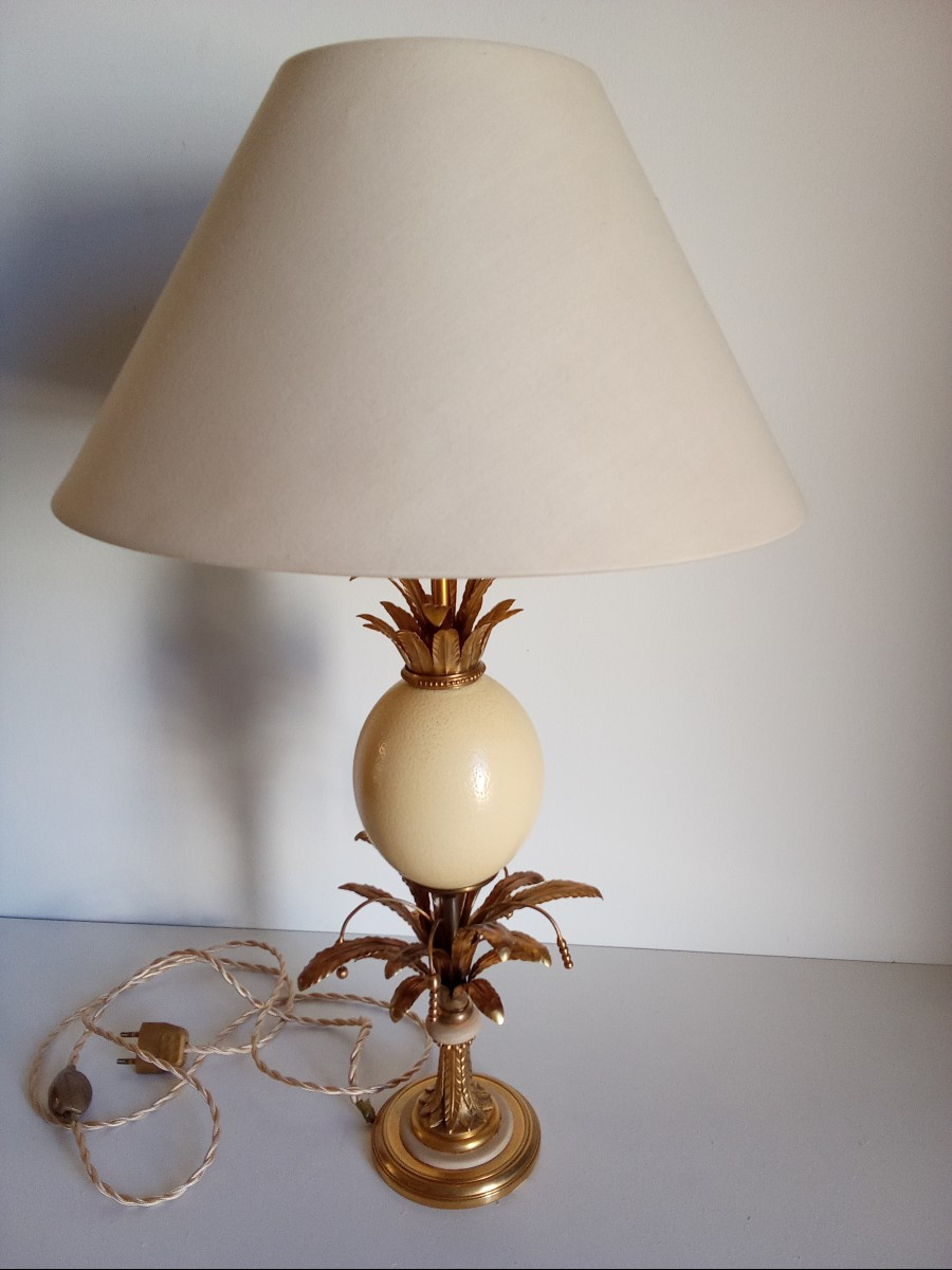 Lampe oeuf d'autruche