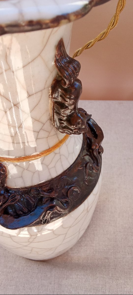 Nanjing Porcelain Lamp And Vase Set-photo-3