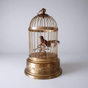 Cage automate à oiseau siffleur