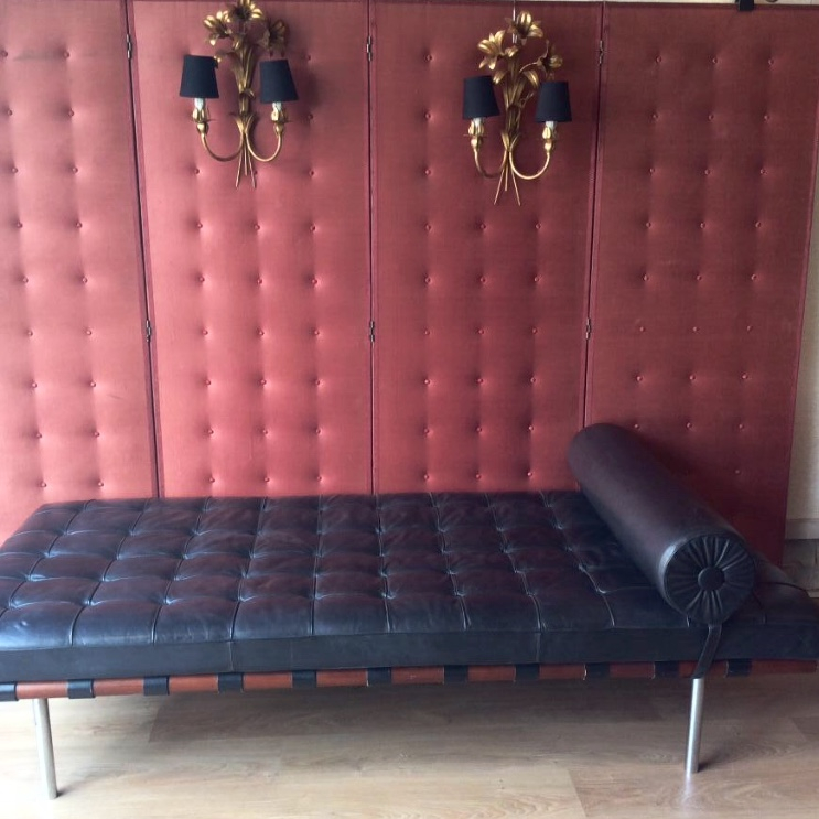 Lit De Jour Barcelona Mies Van Der Rohe.  Édition Knoll-photo-2