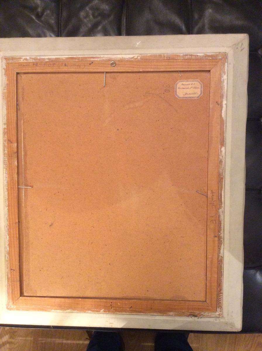 Tableau Village De Saint-côme Aveyron Peintre Henri Perrot -photo-3