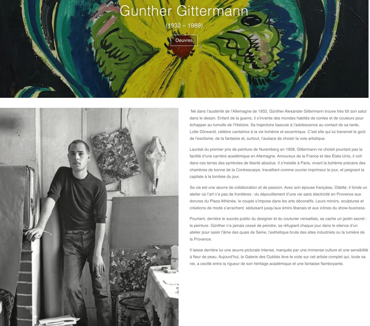 GITTERMAN Gunther.   Miroir Rond En Métal Argenté    Circa 1970   Diamètre 45cm    Signé-photo-2