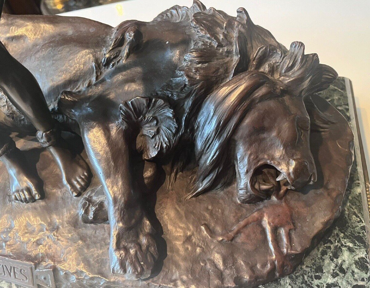 Jean-léon GÉROME (1824-1904) & SIOT Fondeur "plaudite Cives" Important Bronze Sur Marbre  Signé-photo-6