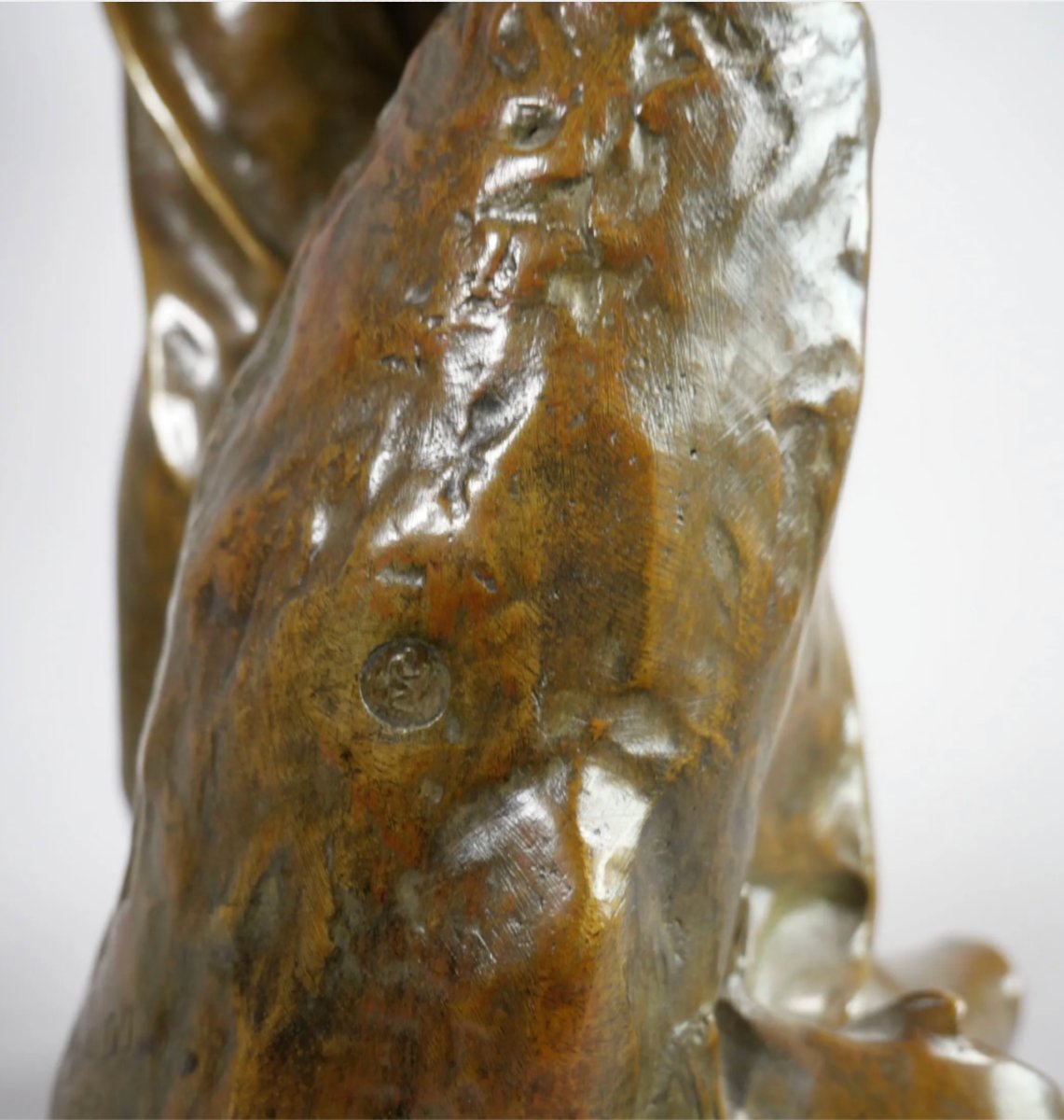 Dalou (1838-1902) & Susse Brothers. The Large Peasant (61cm) Rolling Up His Sleeves-photo-4