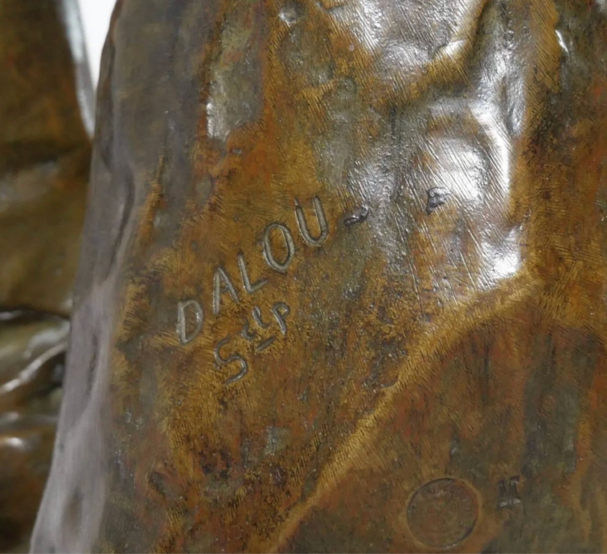 Dalou (1838-1902) & Susse Brothers. The Large Peasant (61cm) Rolling Up His Sleeves-photo-7