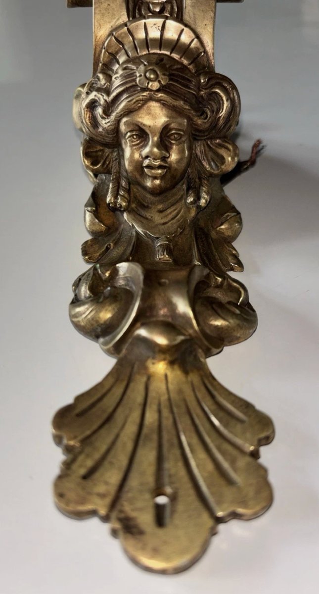 André Charles Boulle Important Sconce With Chimeras In Chased Bronze Height 53cm-photo-3