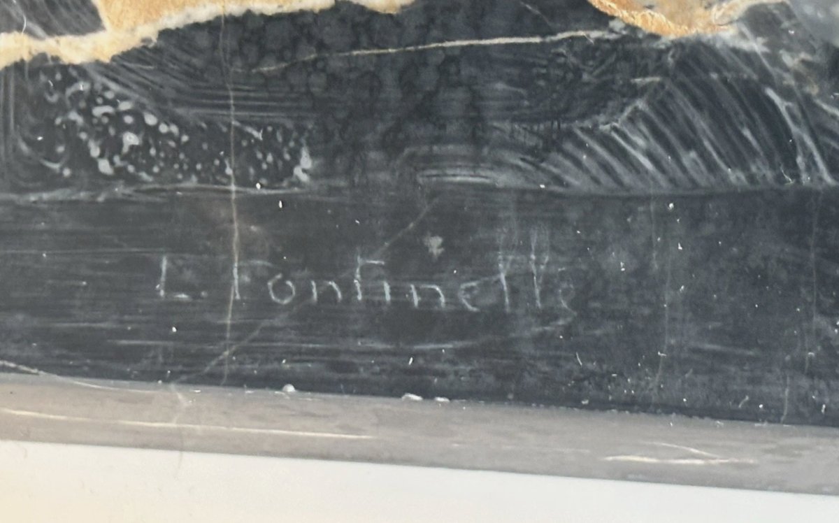 Louis FONTINELLE (1886-1964)  Serre-livres Art déco aux éléphants en bronze argenté  Signés-photo-5