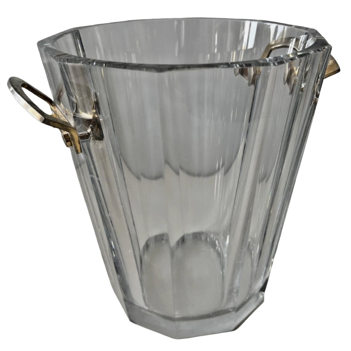 Baccarat.  Molded Crystal Champagne Bucket, "maxim" Model.  Signed And Stamped
