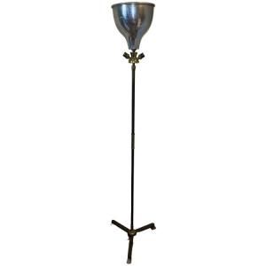 Guy Lefevre For Maison Jansen, Neoclassical-style Bronze Floor Lamp