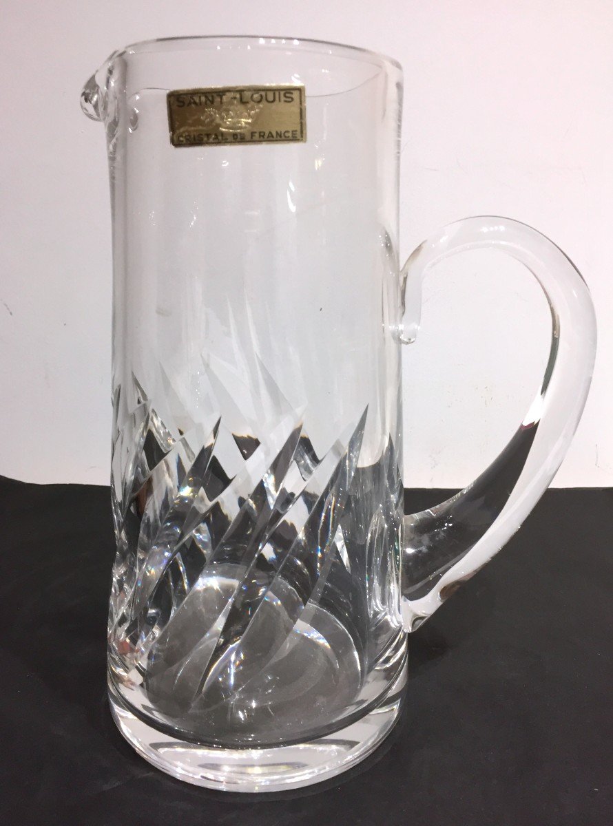 2 Saint-louis Crystal Pitchers-photo-2