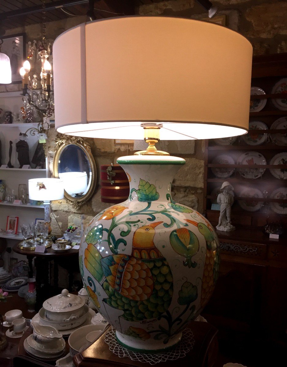 Lampe Italienne Signée Marioni-photo-2