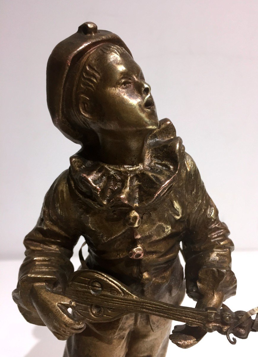 In The Moonlight Bronze Signed Bouret-photo-2