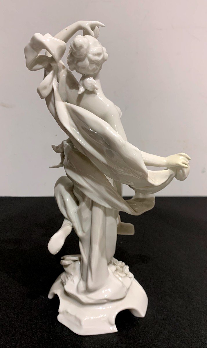 Glazed White Porcelain Figurine Stamped: Naples (capodimonte)-photo-3