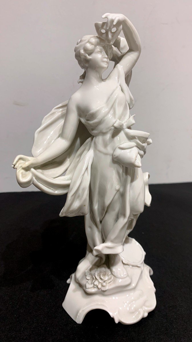 Glazed White Porcelain Figurine Stamped: Naples (capodimonte)