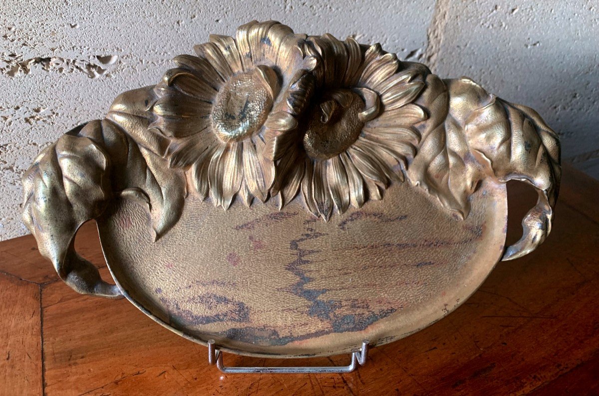 Bronze Tray "art Deco" Period-photo-4
