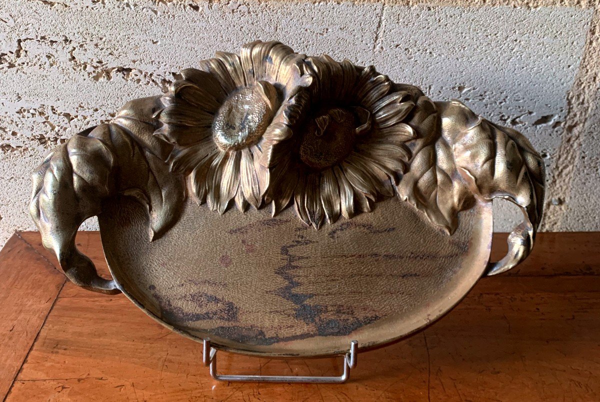Bronze Tray "art Deco" Period-photo-1