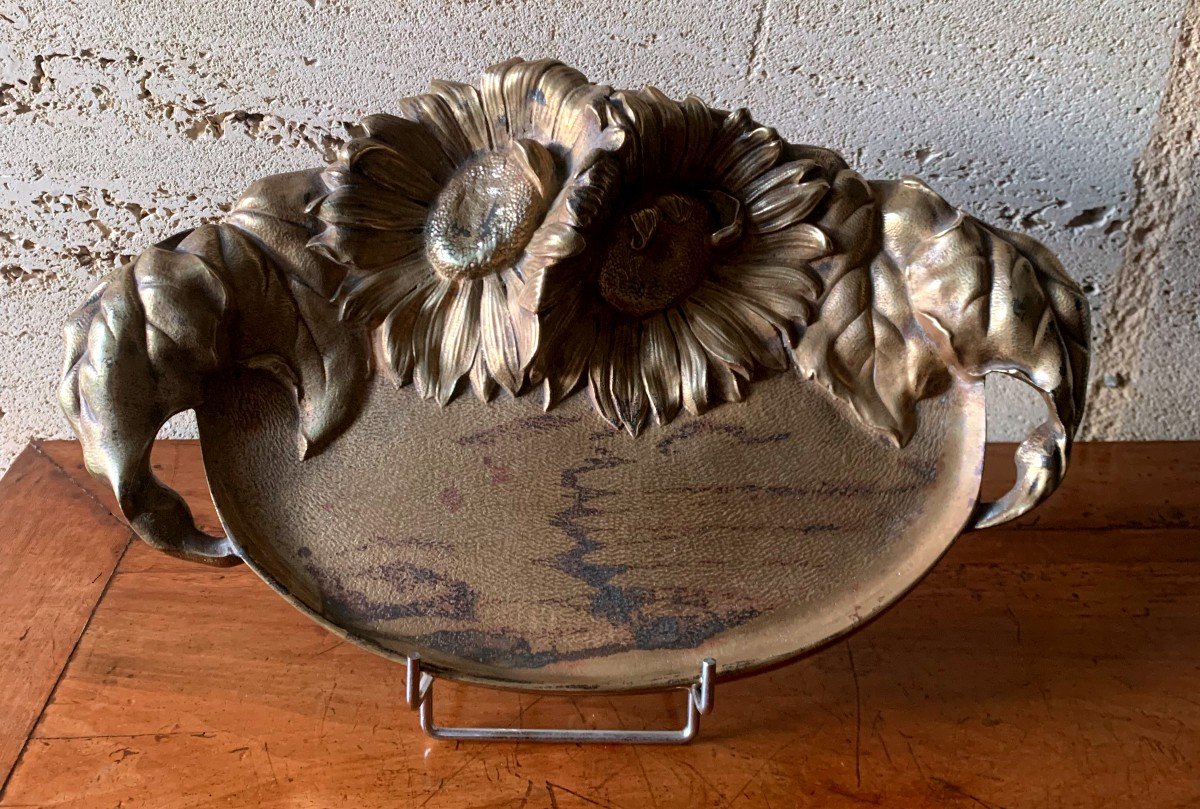 Bronze Tray "art Deco" Period-photo-4