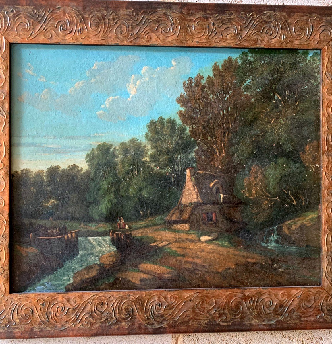 Hsp Signed By Marandon De Montyel And Dated 1848 “le Moulin”-photo-3