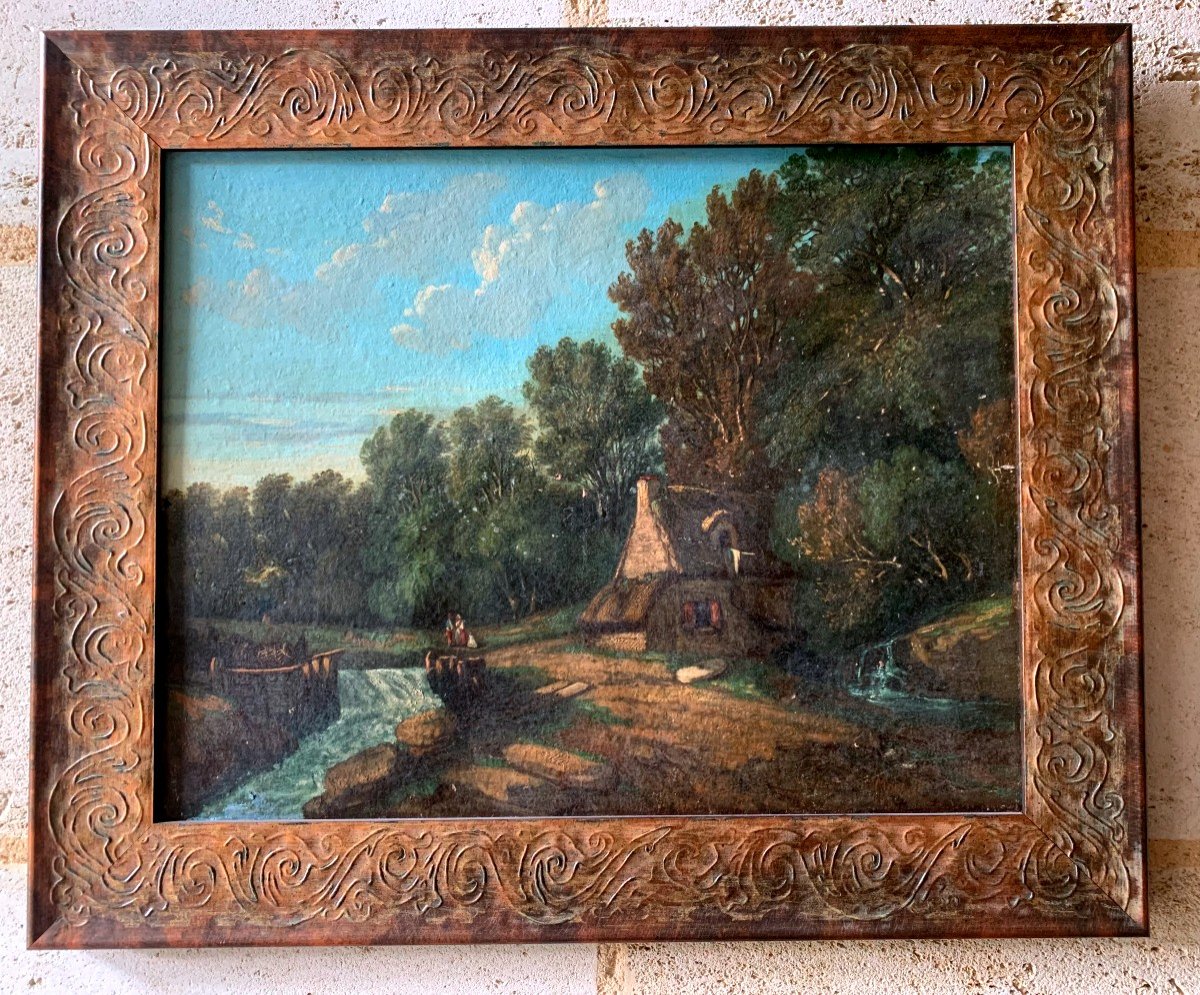 Hsp Signed By Marandon De Montyel And Dated 1848 “le Moulin”-photo-4