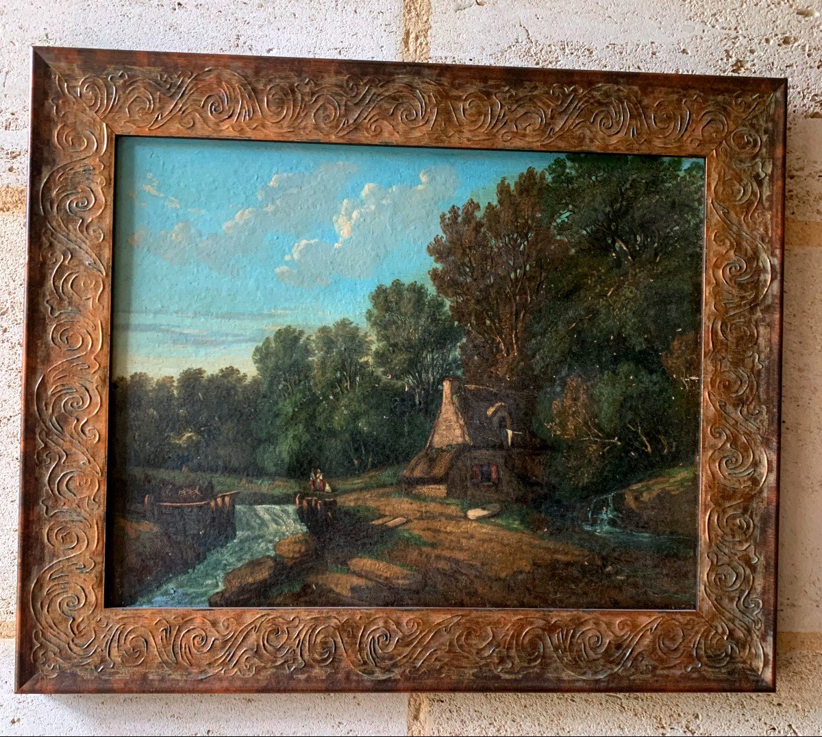 Hsp Signed By Marandon De Montyel And Dated 1848 “le Moulin”