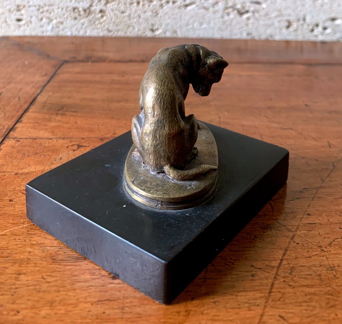 2 Small Bronze Dogs By Victor Chemin (1825-1901)-photo-3