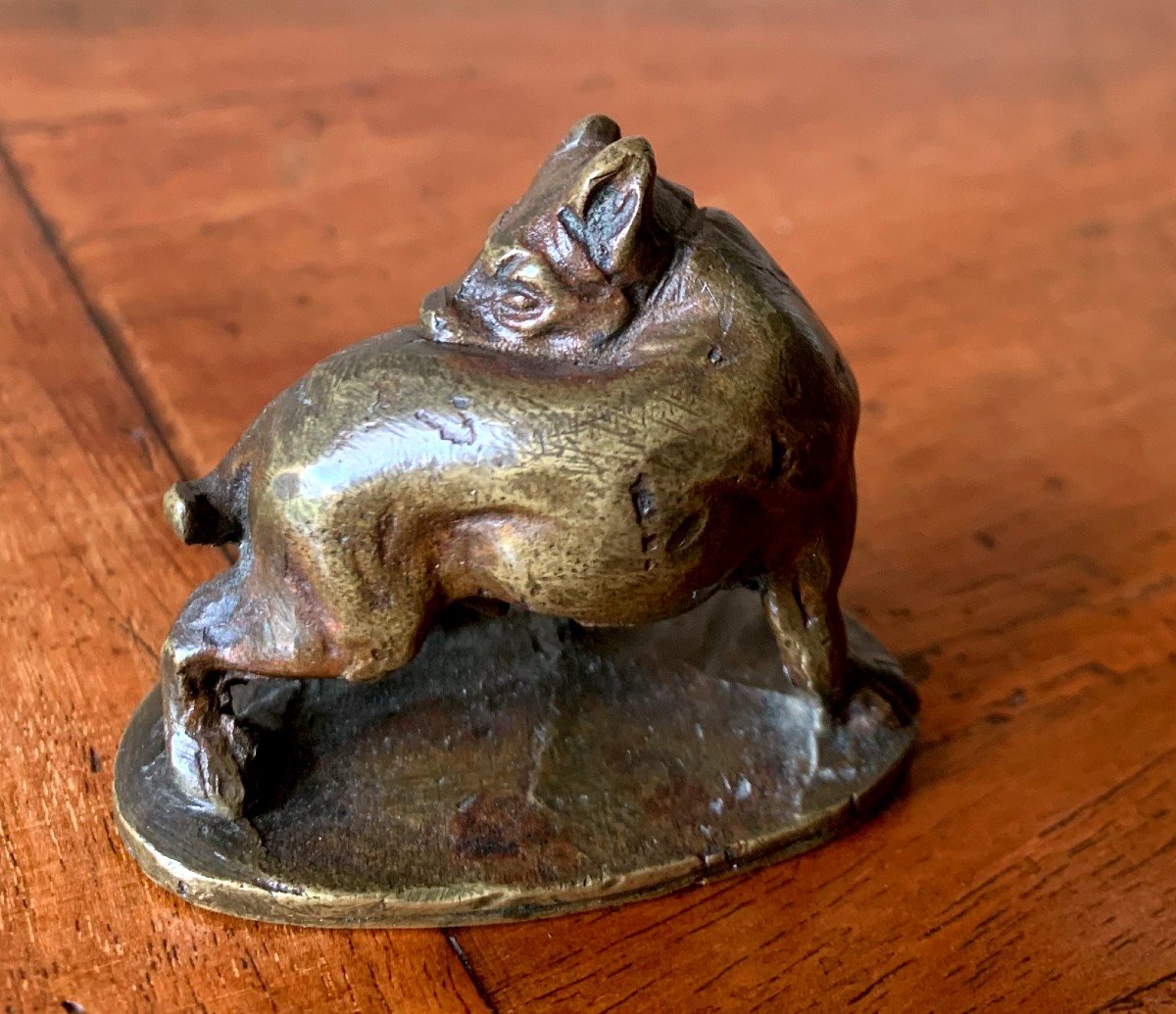 2 Small Bronze Dogs By Victor Chemin (1825-1901)-photo-6