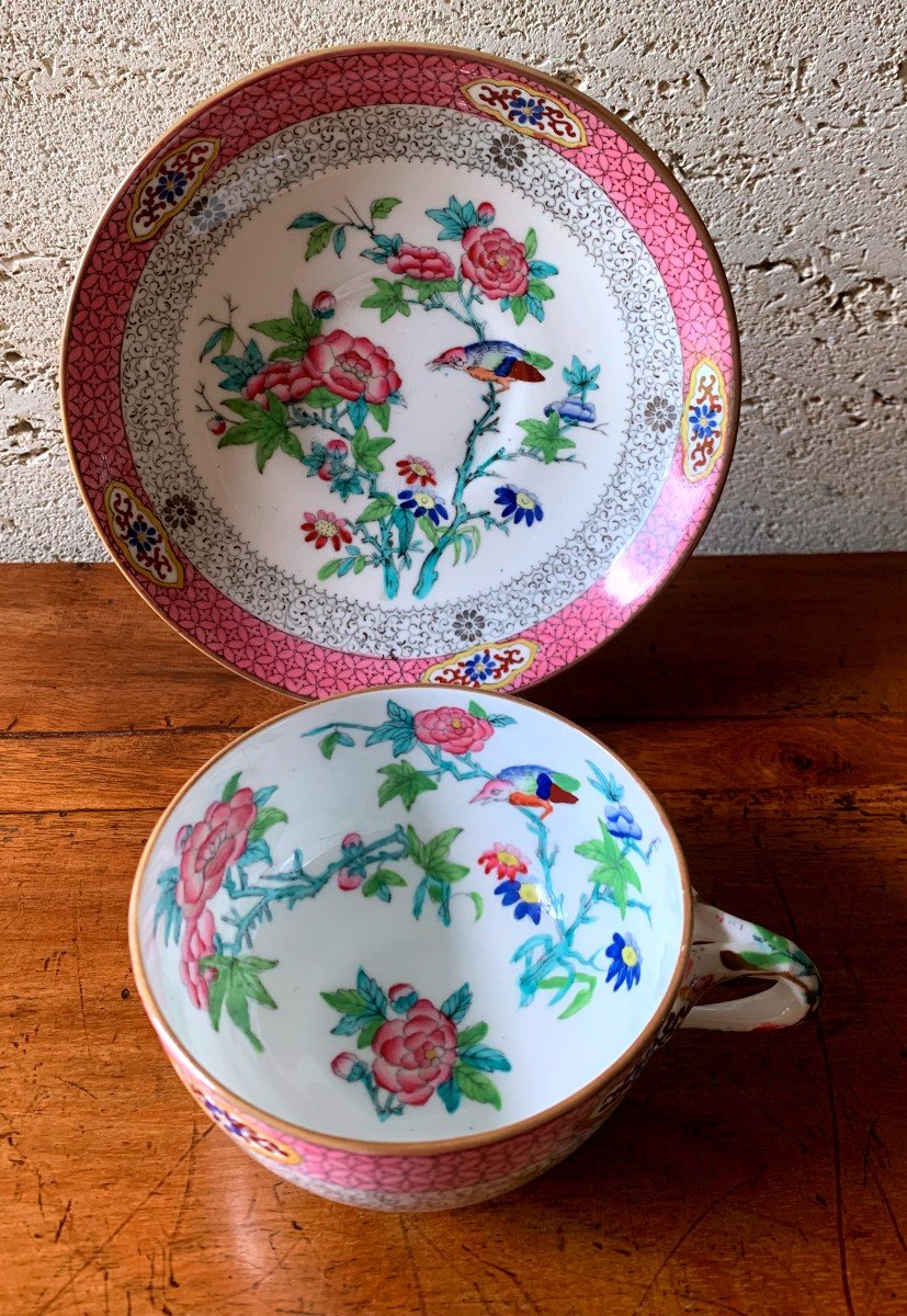 Tasse à Thé En Porcelaine De Minton  (1ère Fabrication 1810 -1815 )-photo-2