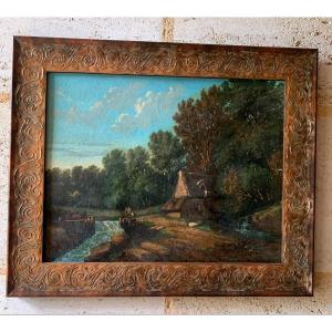 Hsp Signed By Marandon De Montyel And Dated 1848 “le Moulin”