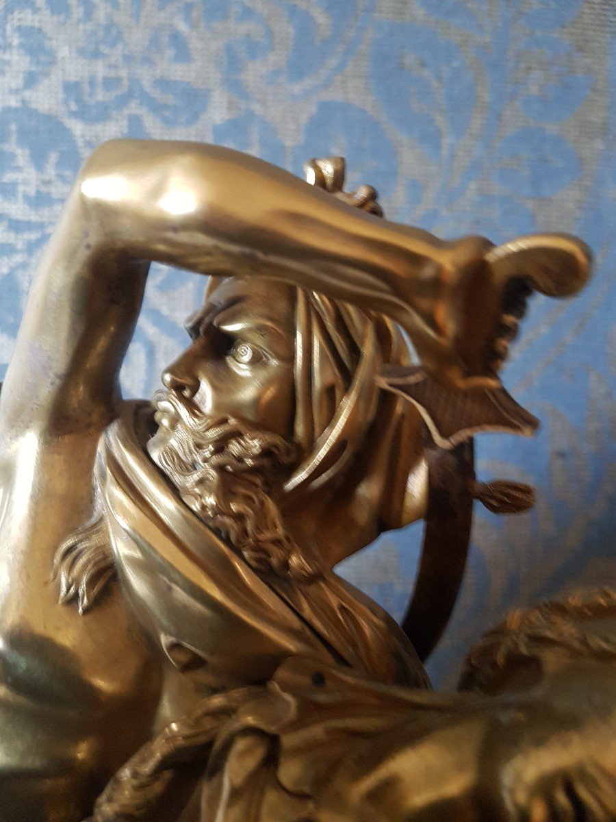 Pendule Orientalist En Bronze. -photo-6