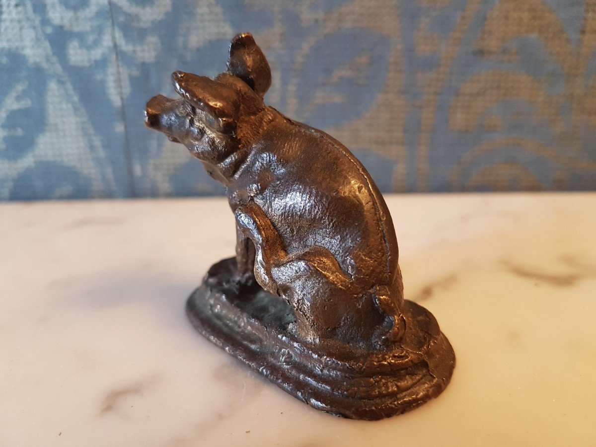 Bronze Couchon. 19th. -photo-3