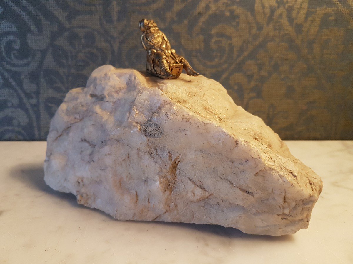 Vienna Bronze, Deux  Personnes Sur Un Traineau. -photo-6