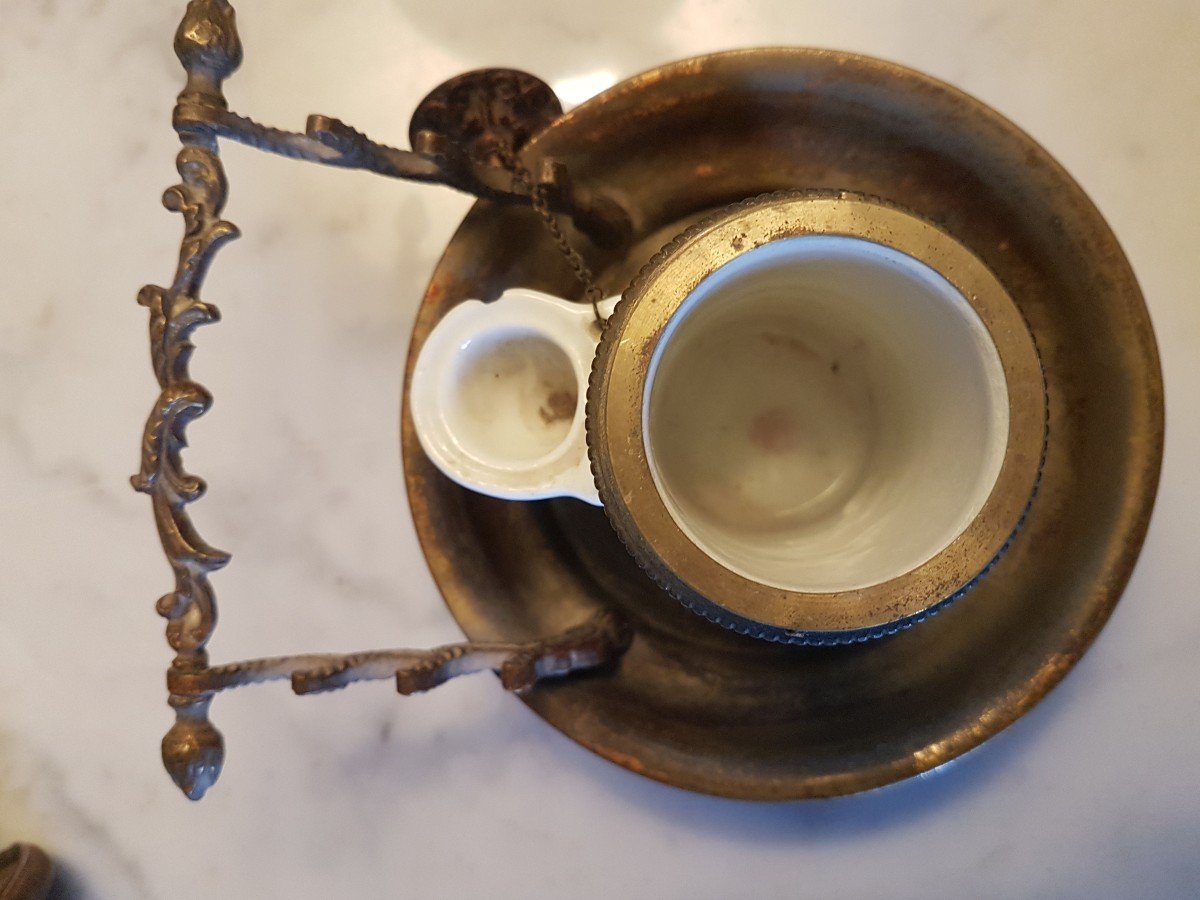 Very Rare Inkwell .louis Philippe. -photo-2