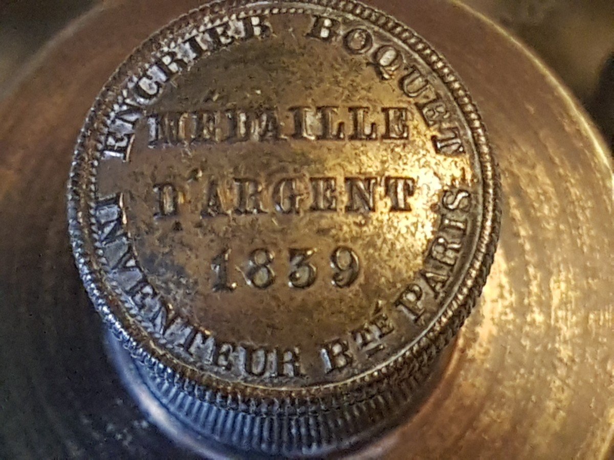 Very Rare Inkwell .louis Philippe. -photo-3