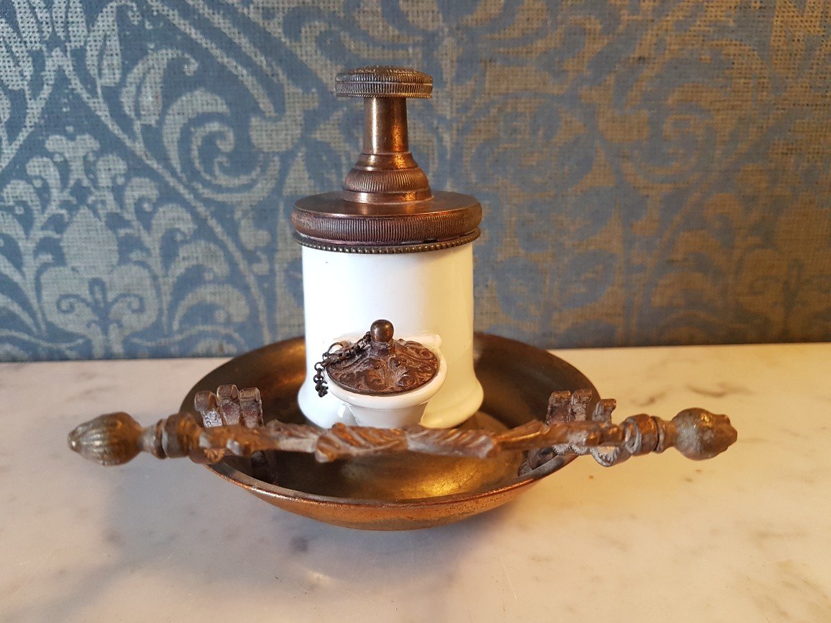 Very Rare Inkwell .louis Philippe. -photo-4