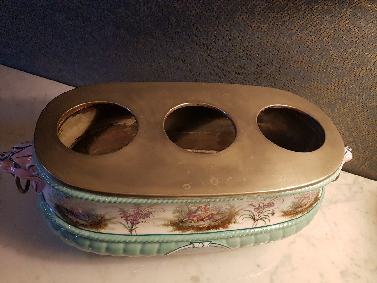 Refroidisseur De Champagne En  Porcelaine  Nap.lll. -photo-4