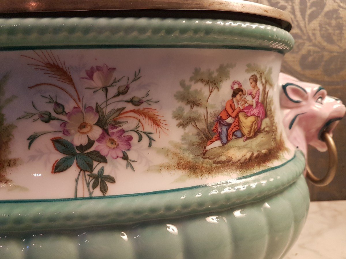 Refroidisseur De Champagne En  Porcelaine  Nap.lll. -photo-5
