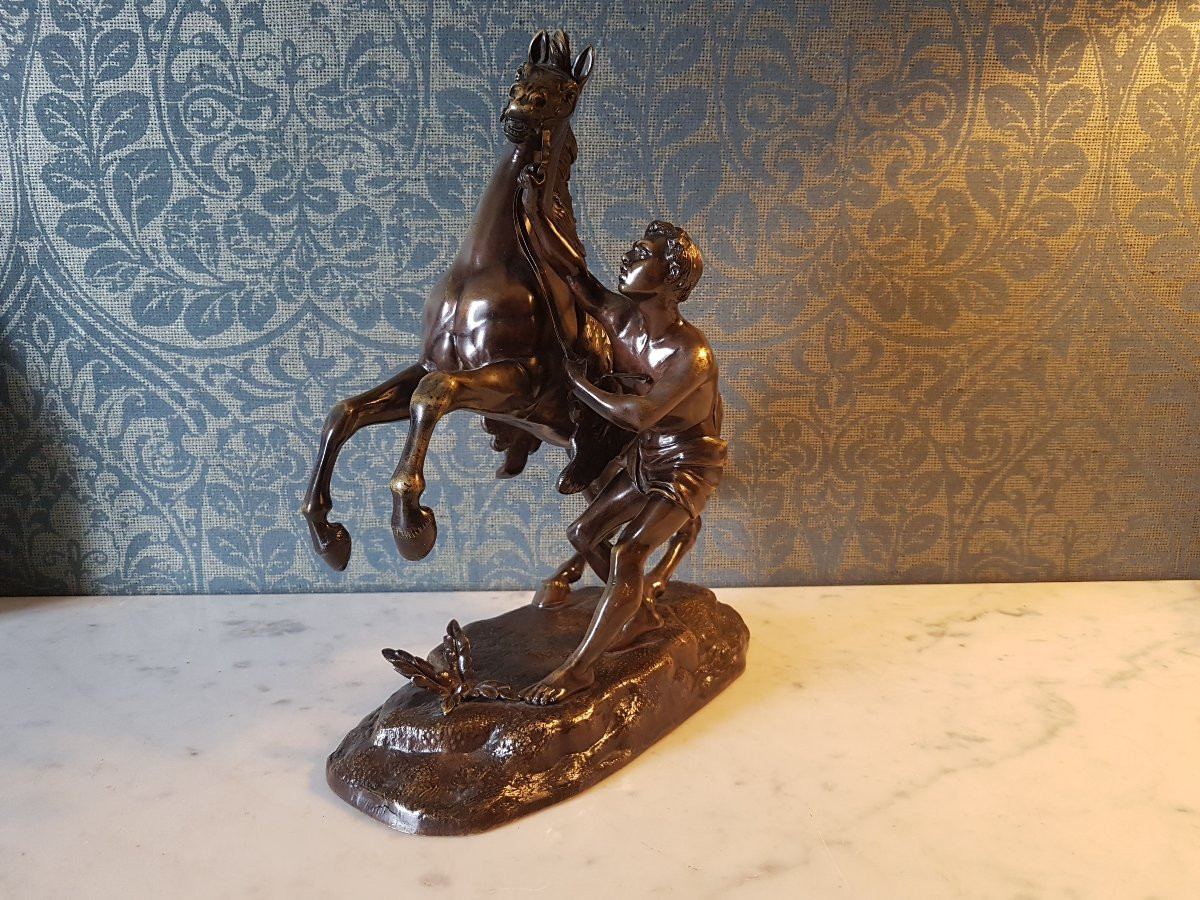Bronze Sculpture. Marly Horse By Guillaume Coustou. -photo-6