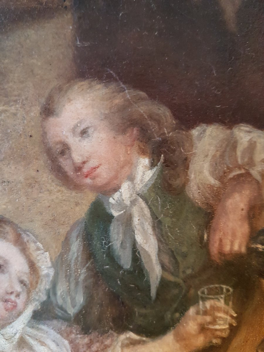 Painting On Panels. Signed: F. Patte 1854.-photo-3