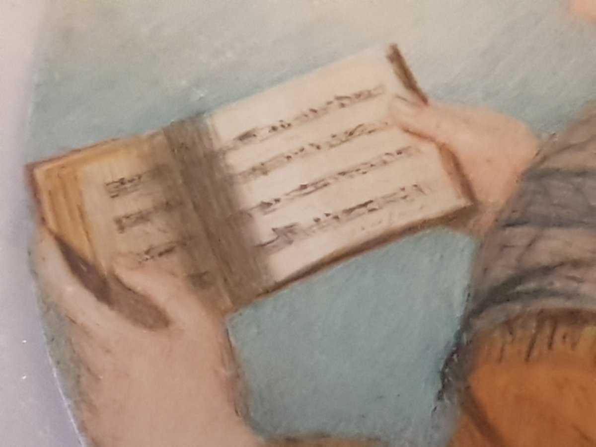 Miniature Portrait, Painted On Ivory, 19th Century. -photo-3