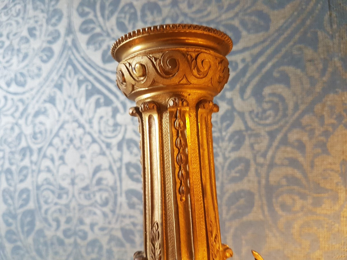 Large Bronze And Sevres Porcelain Vase. 19th Century. -photo-4