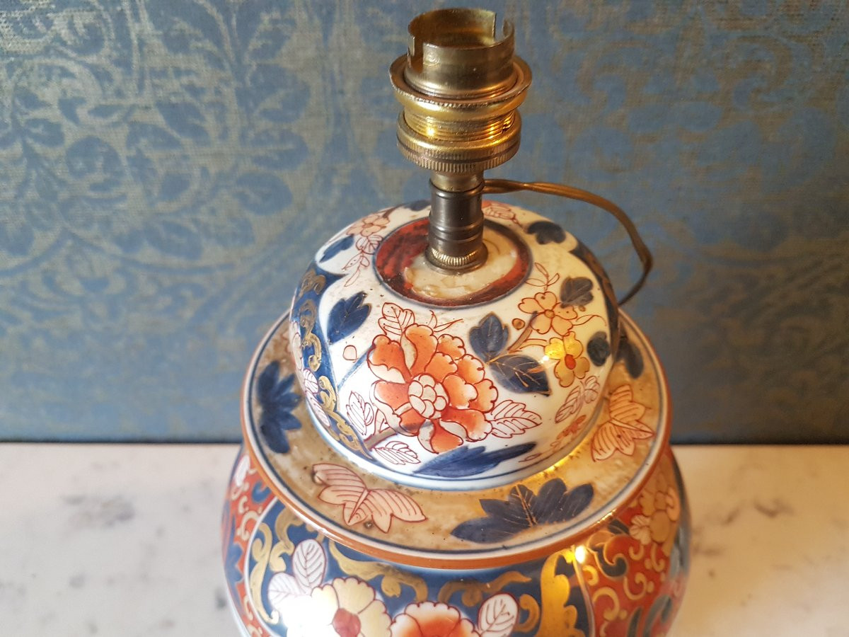 Imari Vase Lamp - Japan. 19th Century. -photo-3