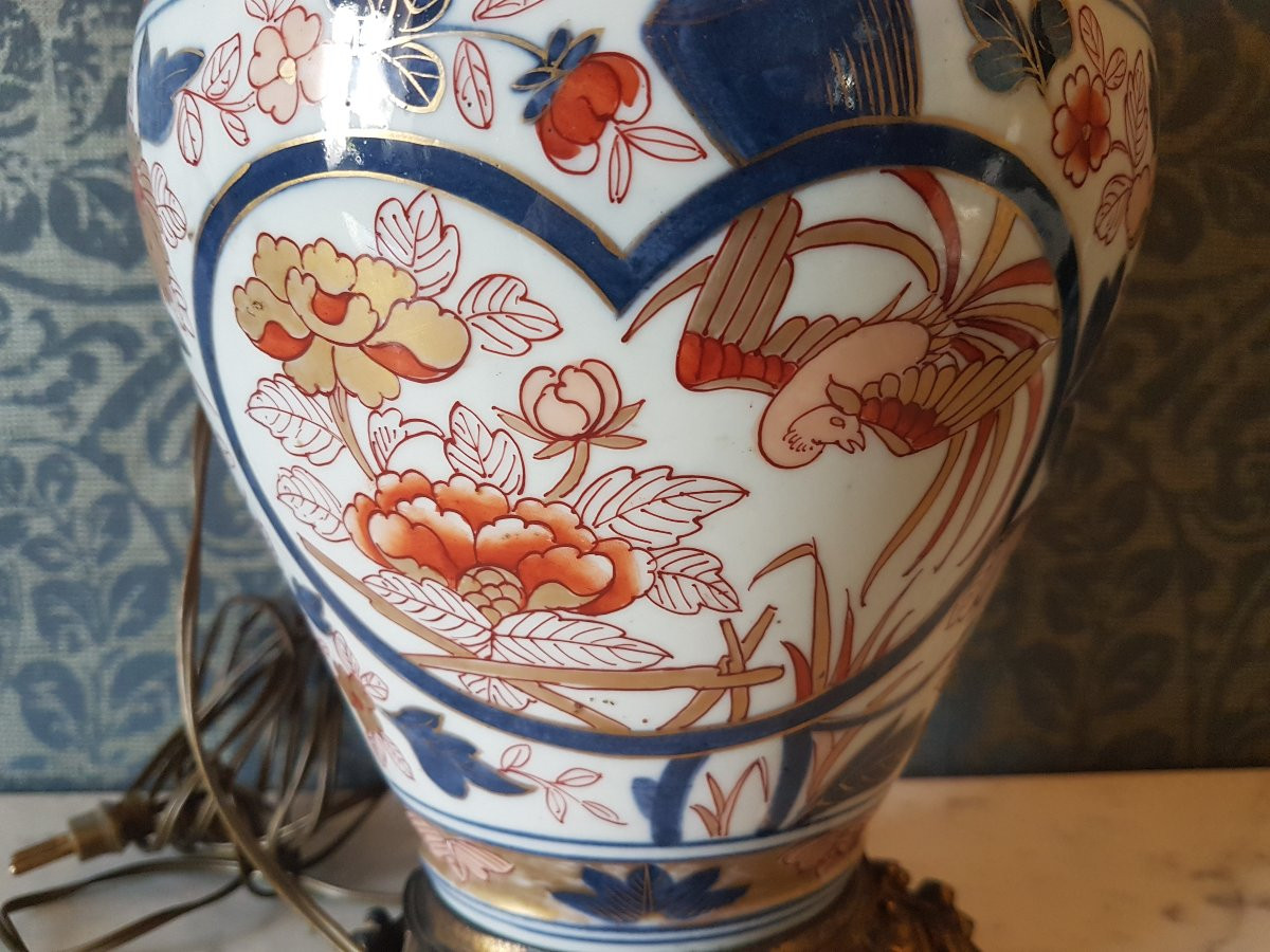 Imari Vase Lamp - Japan. 19th Century. -photo-2