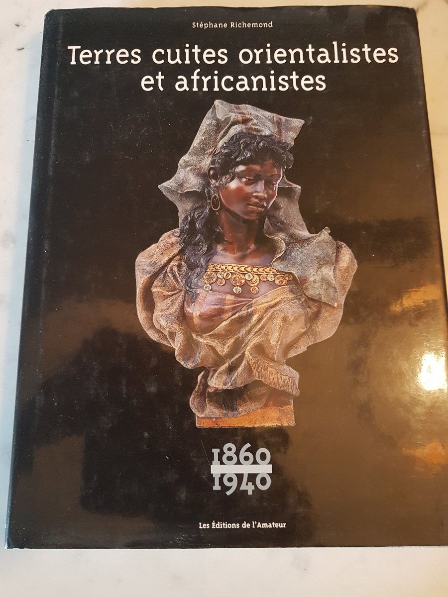 Arab Singer Sculpture By Joseph Le Guluche. Terracotta. 19th Century. -photo-1