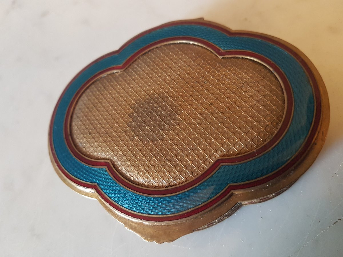 Bronze Enamel Box. 19th Century. -photo-2