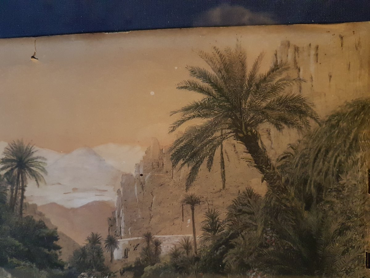Aquarel  Oriental Algerie. 19eme. -photo-2